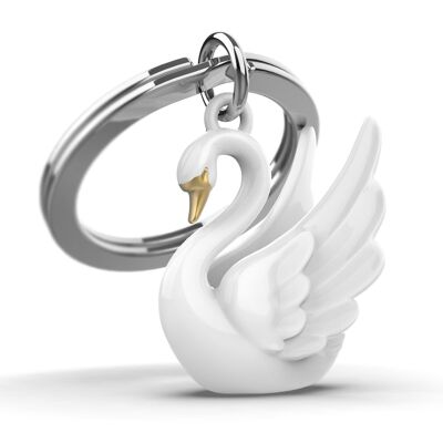 Swan key ring - METALMORPHOSE
