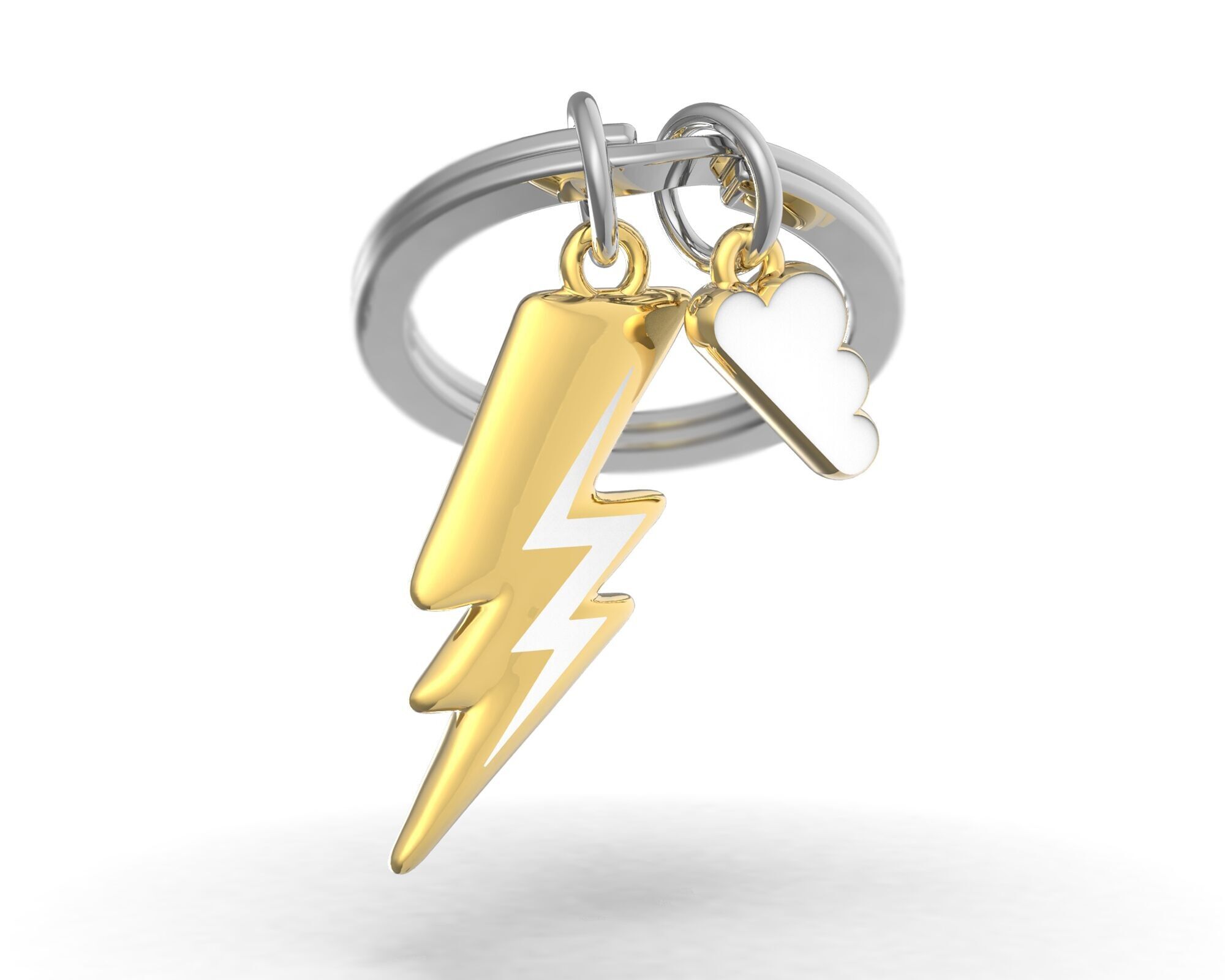 Keychain Lightning & its cloud - METALMORPHOSE