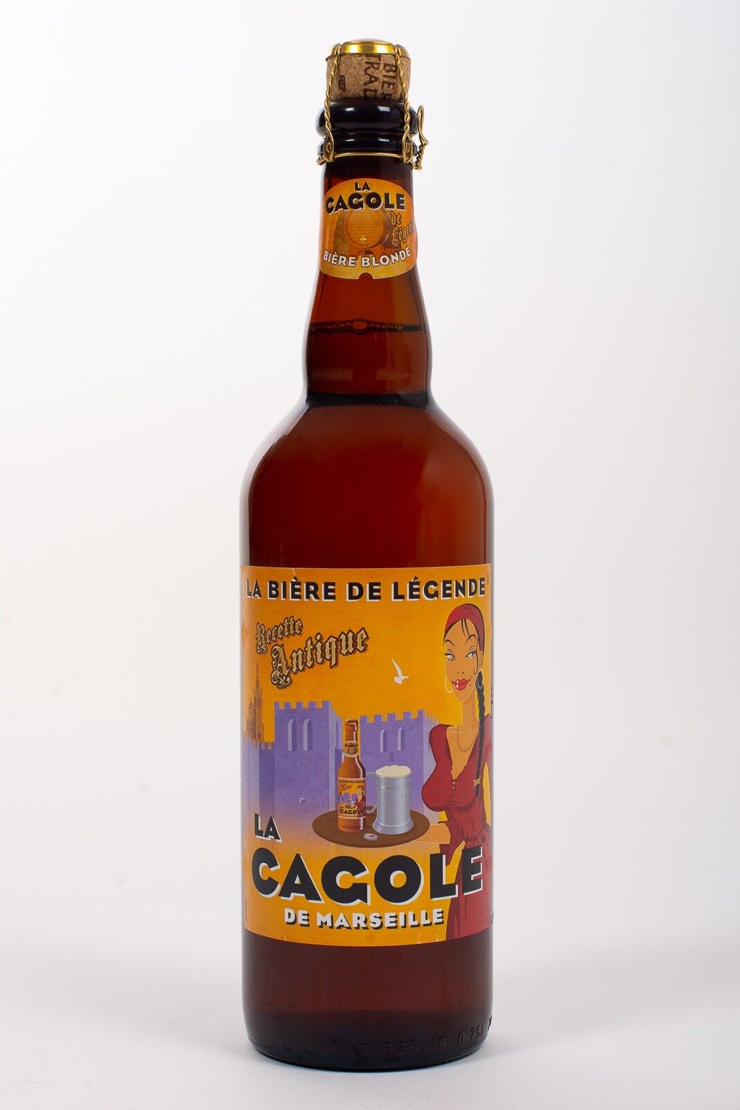 LA CAGOLE LEYENDA RUBIA CERVEZA 75cl