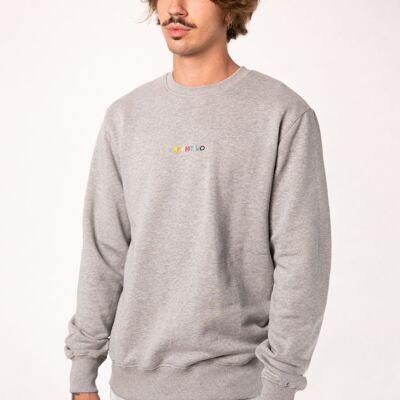 Aperitivo | Embroidered organic cotton men's sweater