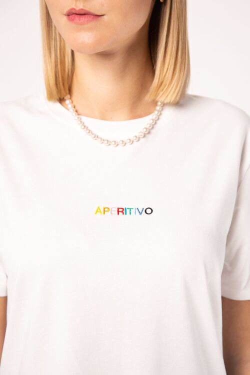 Aperitivo | Besticktes Frauen Bio Baumwoll T-Shirt