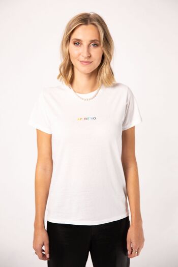 Apéritif | T-shirt coton bio femme brodé 5