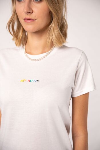 Apéritif | T-shirt coton bio femme brodé 6