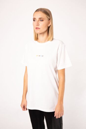 Apéritif | T-shirt femme oversize en coton bio brodé 5