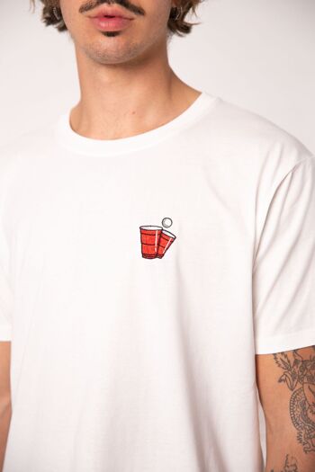 bière-pong | T-shirt coton bio homme brodé 2