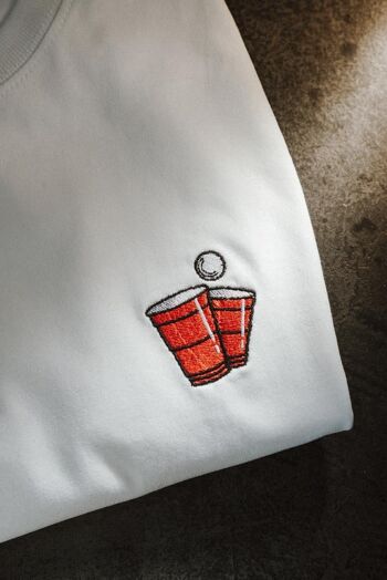bière-pong | T-shirt coton bio homme brodé 4