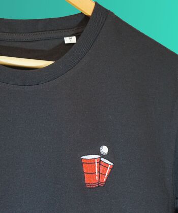 bière-pong | T-shirt coton bio homme brodé 10