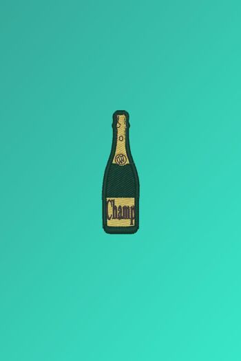 champagne | Sweat à capuche femme coton bio brodé 5
