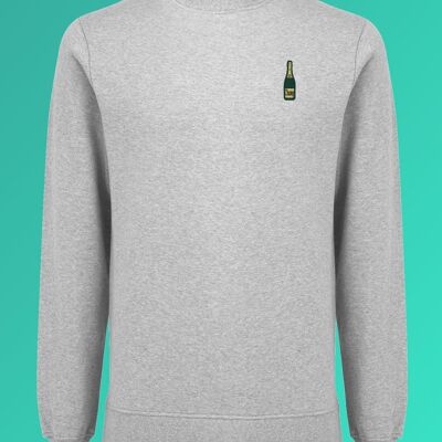 champagne | Embroidered organic cotton women's sweater