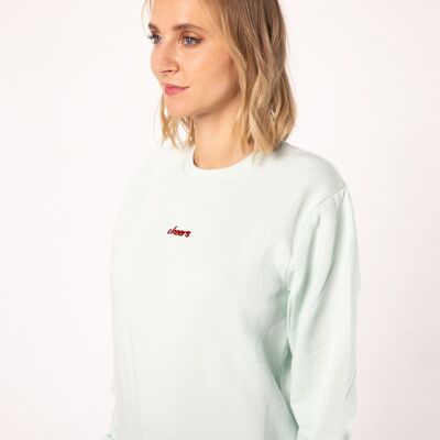 Cheers | Embroidered organic cotton women's sweater