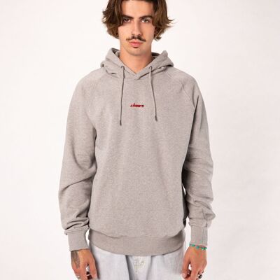 Cheers | Embroidered organic cotton men's hoodie
