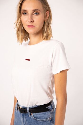 Santé | T-shirt coton bio femme brodé 1