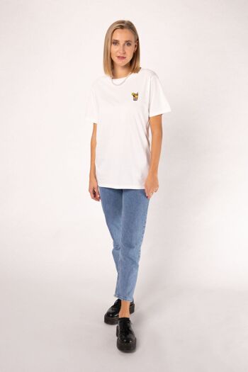 Cuba libre | T-shirt femme oversize en coton bio brodé 3