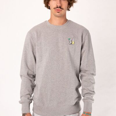 gin and tonic | Embroidered organic cotton men's sweater