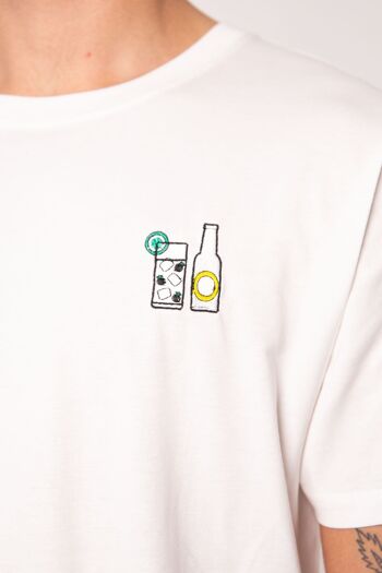 gin-tonic | T-shirt coton bio homme brodé 2