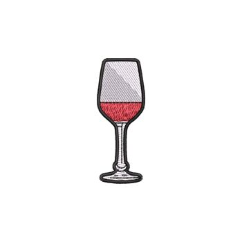 Verre de vin rouge | Pull femme coton bio brodé 3