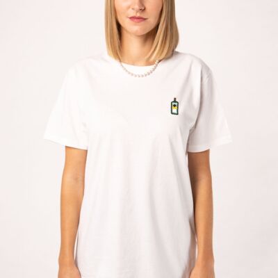 Jagermeister | Camiseta de mujer oversize de algodón orgánico bordada