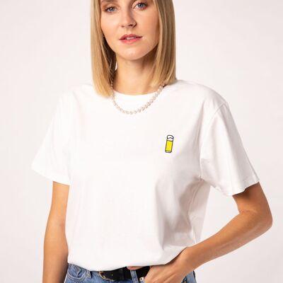 Kolsch | T-shirt da donna oversize in cotone organico ricamata