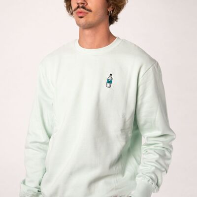 air | Embroidered organic cotton men's sweater