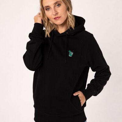 Mojito | Bestickter Bio-Baumwoll Frauen Hoodie