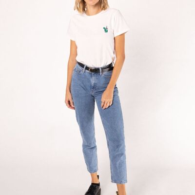 mojito | Camiseta de mujer de algodón orgánico bordada