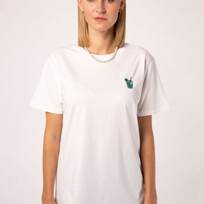 mojito | Embroidered women's oversized organic cotton t-shirt