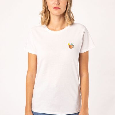 Moscow Mule | Besticktes Frauen Bio Baumwoll T-Shirt