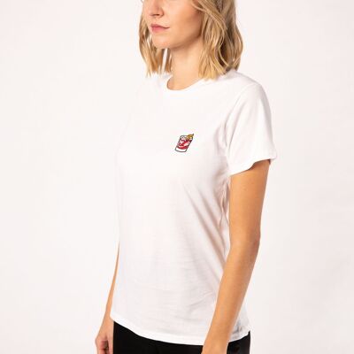 Negri | T-shirt ricamata da donna in cotone biologico