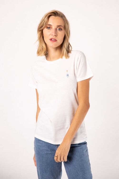 Ouzo | Besticktes Frauen Bio Baumwoll T-Shirt