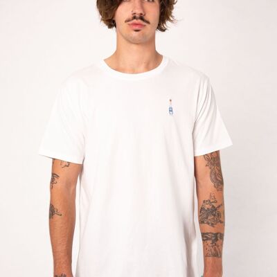 Uzo | T-shirt da uomo in cotone biologico ricamato