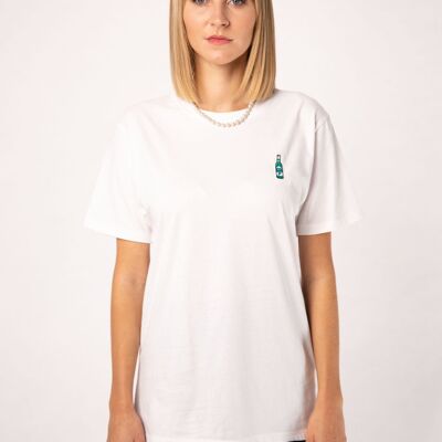 Pimienta | Camiseta de mujer oversize de algodón orgánico bordada