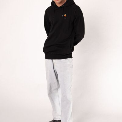 Splash | Embroidered organic cotton men's hoodie