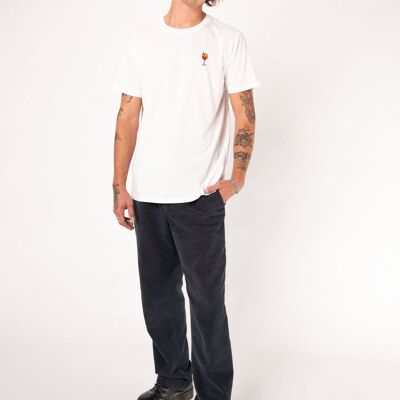 Splash | Embroidered men's organic cotton t-shirt