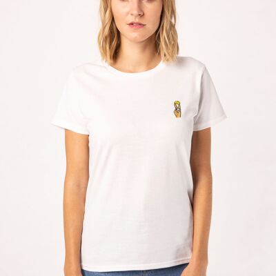 Chupito de Tequila | Camiseta de mujer de algodón orgánico bordada