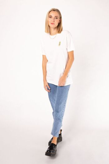 Shot de tequila | T-shirt femme oversize en coton bio brodé 5