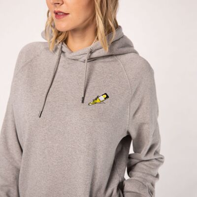 tornado | Embroidered organic cotton women's hoodie