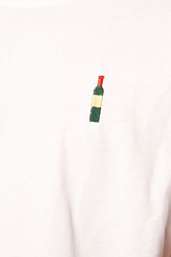 bouteille de vin | T-shirt coton bio homme brodé 5
