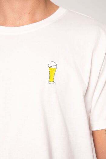 bière de blé | T-shirt coton bio homme brodé 2