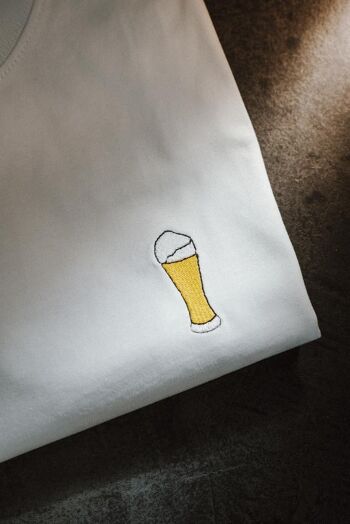 bière de blé | T-shirt coton bio homme brodé 4