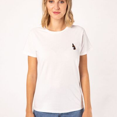 whiskey | Embroidered women's organic cotton T-shirt