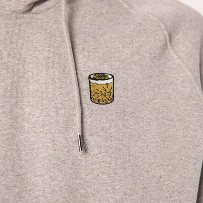 Whiskey Sour | Embroidered organic cotton men's hoodie