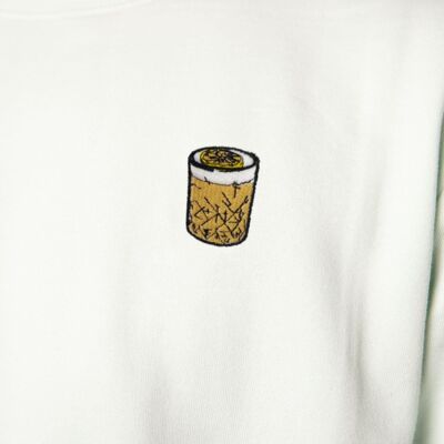 Whiskey Sour | Embroidered organic cotton men's sweater