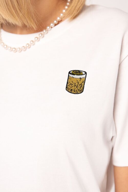 Whisky Sour | Besticktes Frauen Oversized Bio Baumwoll T-Shirt