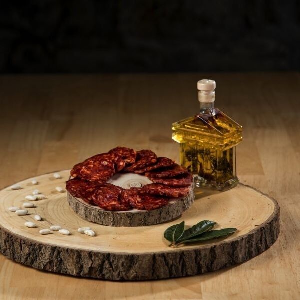 chorizo secco affettato