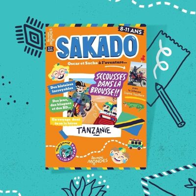 Cuaderno infantil Sakado Tanzania - A partir de 8 años - Les Mini Mondes