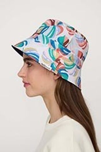 Chapeau compressible imperméable "Tropical" Clima Bisetti Outfit 1