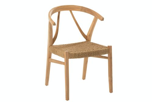 CHAISE ALIS TEK NATUREL (53,5x55,5x79cm)