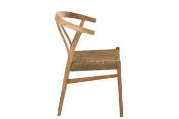 CHAISE ALIS TEK NATUREL (53,5x55,5x79cm) 3