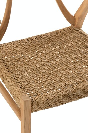 CHAISE ALIS TEK NATUREL (53,5x55,5x79cm) 7