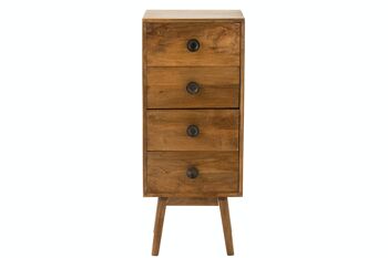 ARMOIRE LORA 4TIR MANG MARR (40x40x91,5cm) 2